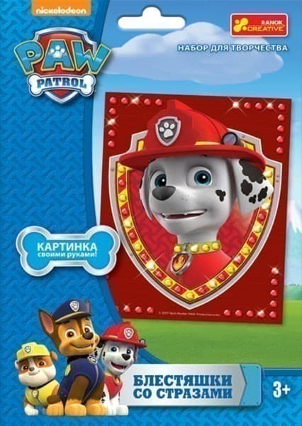 Картинка из страз.Маршал.Щенячий патруль, фото - 1