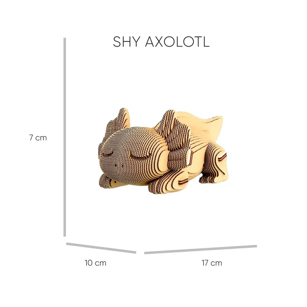 Картонний конструктор "Cartonic 3D Puzzle AXOLOTLS TRIO", фото - 2