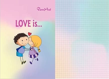 Блокнот В 6, 80 л. кл. на пружине цв. &amp;quot;Love is&amp;quot;, фото - 2