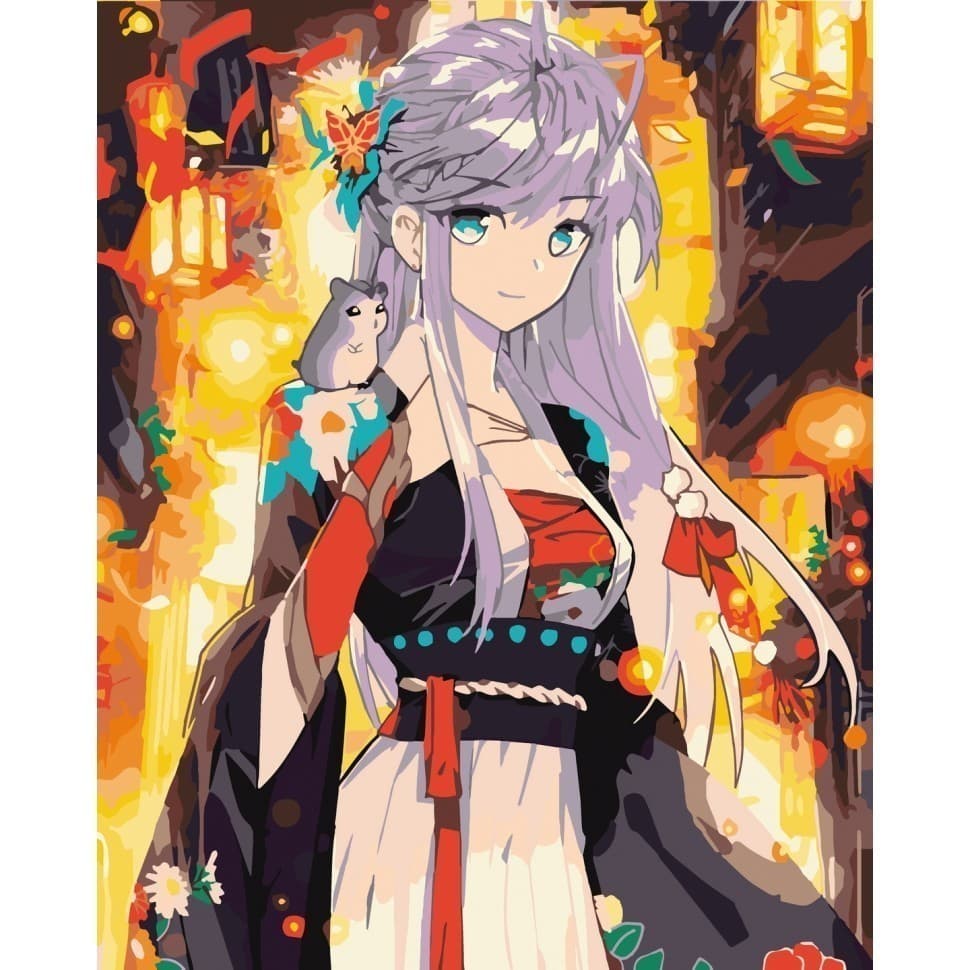 Набір для розпису &amp;quot;Гейша з району Гіон&amp;quot; 40*50 см, фото - 1