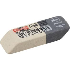 Гумка біло-сіра 4974/80, фото - 1