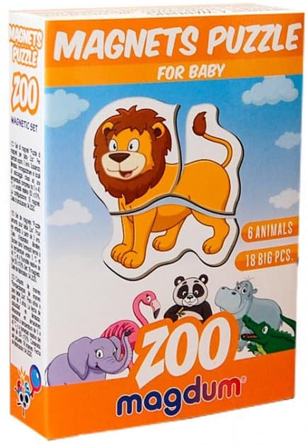Магнітні пазли &amp;quot;Зоо&amp;quot; ML4031-18 EN, фото - 1