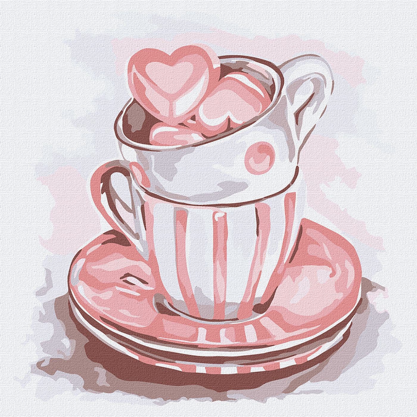 Набір для розпису по номерах. &amp;quot;Солодкі зефірки&amp;quot; 25х25см, фото - 1