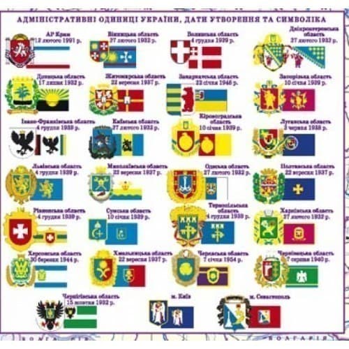 Україна. Політико-адміністративна карта, м-б 1:2 500 000 (ламінована), фото - 3