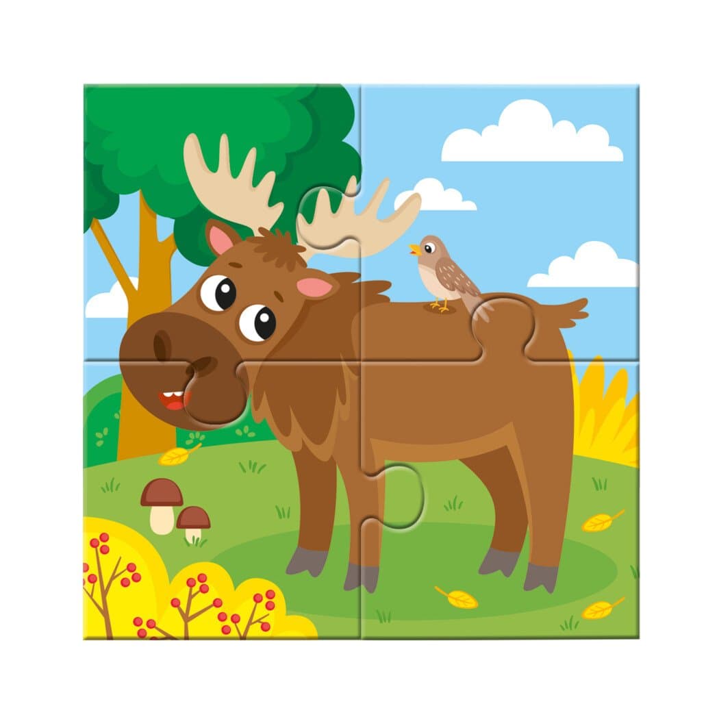 Багаторазова водна розмальовка - пазл. Лісові тваринки, фото - 3