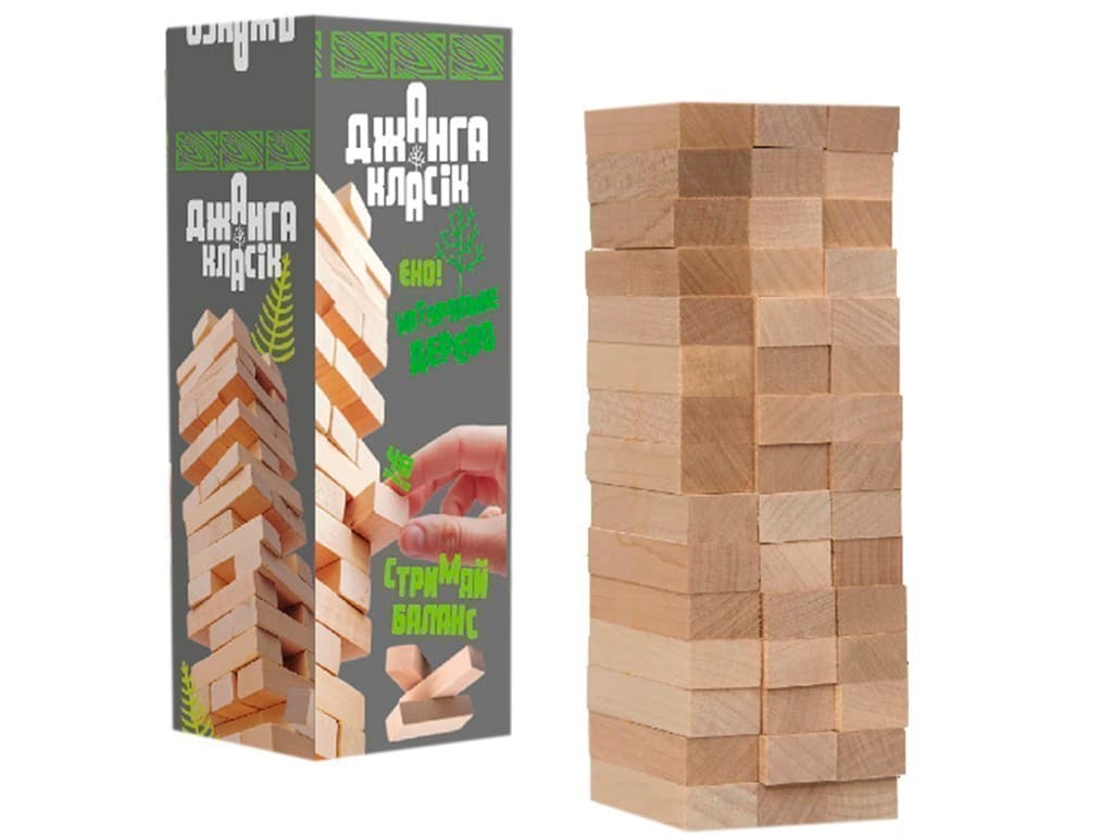 Настільна гра  &amp;quot;Джанга класік Еко 48 брусків&amp;quot; (укр), фото - 1