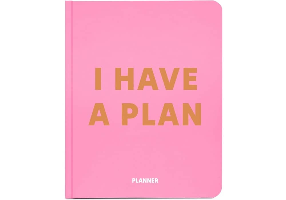 Блокнот для планування "I HAVE A PLAN" рожевий з плетінням Блокнот для планування "I HAVE A PLAN" рожевий з плетінням