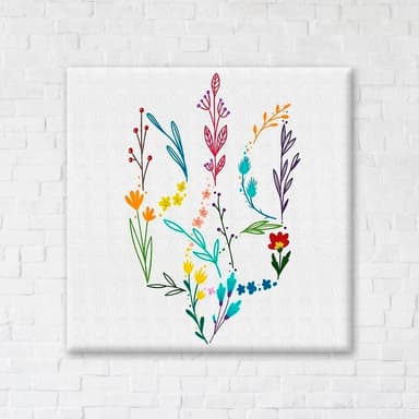 Постер "Герб в квітах © Алена Жук" Постер "Герб в квітах © Алена Жук"