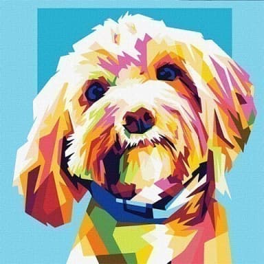 Набір для розпису по номерах. "Маленький улюбленець" 40х40см Набір для розпису по номерах. "Маленький улюбленець" 40х40см