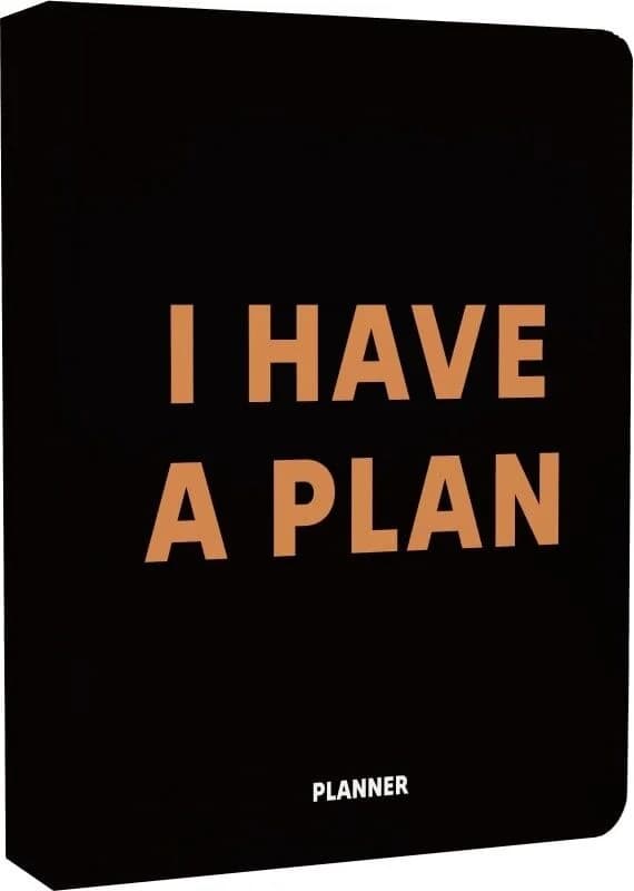 Блокнот для планування "I HAVE A PLAN" чорний Блокнот для планування "I HAVE A PLAN" чорний
