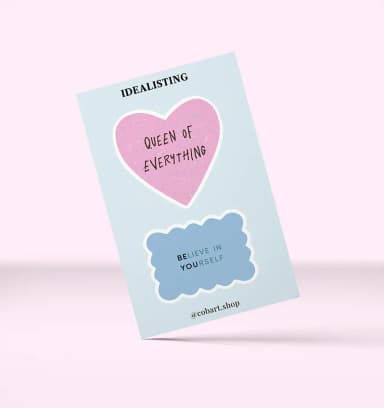 Об’ємні cтікери з блискітками Idealisting Об’ємні cтікери з блискітками Idealisting