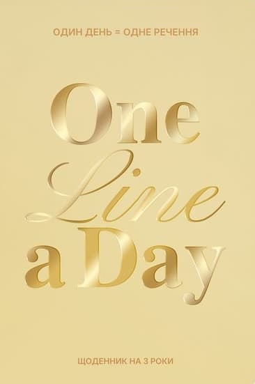 Щоденник на 3 роки "One line a day" світлий Щоденник на 3 роки "One line a day" світлий