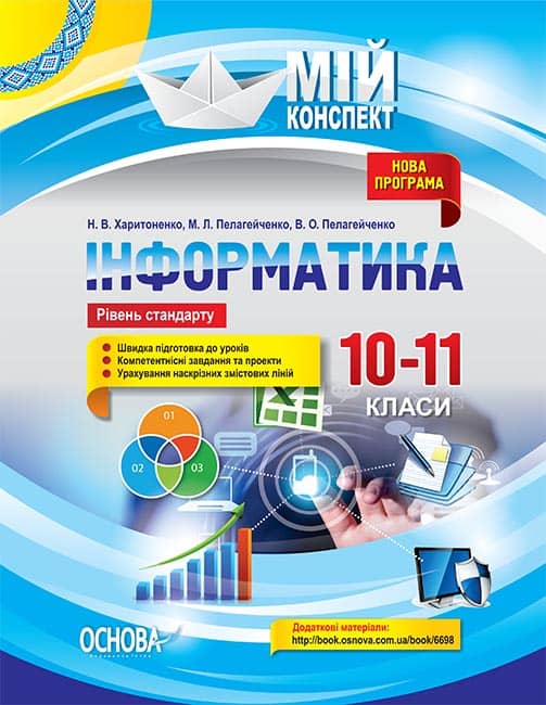 Інформатика. 10–11 класи. Рівень стандарту Інформатика. 10–11 класи. Рівень стандарту