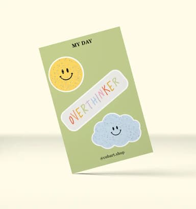 Об’ємні cтікери з блискітками My day Об’ємні cтікери з блискітками My day