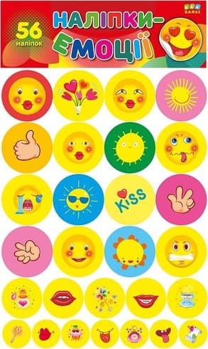 Наліпки-емоції. Червоні Наліпки-емоції. Червоні