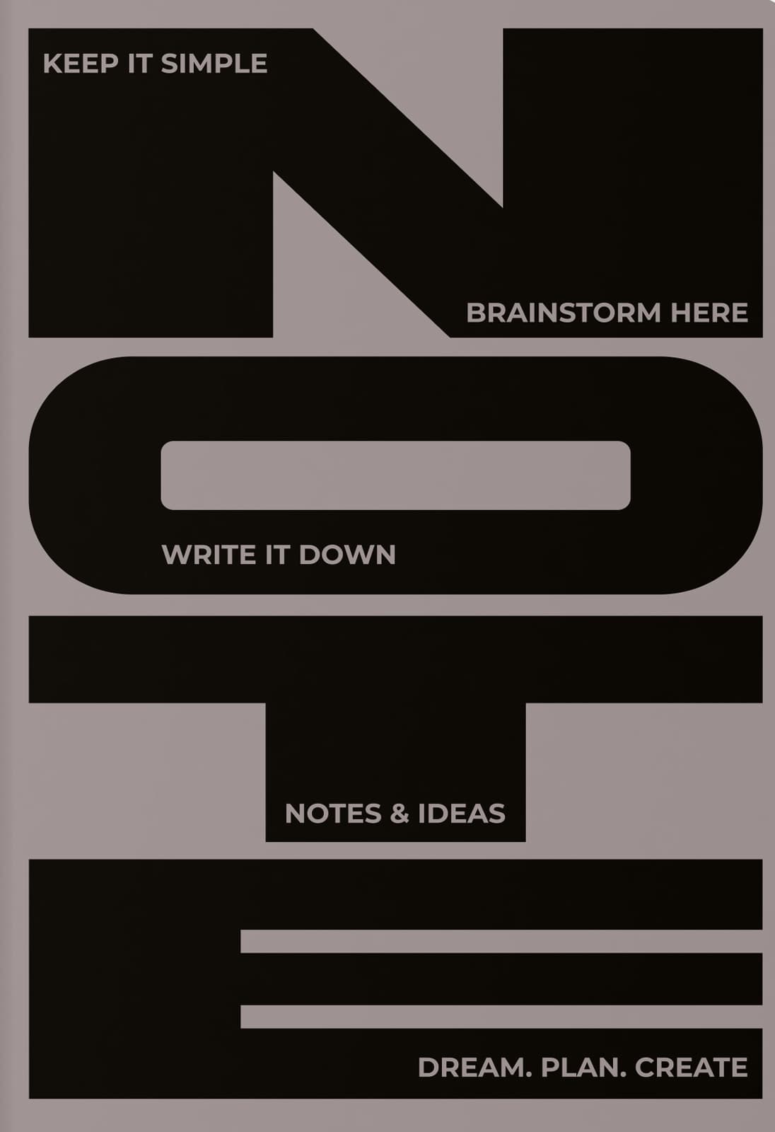 Блокнот "Notes & Ideas" сірий Блокнот "Notes & Ideas" сірий