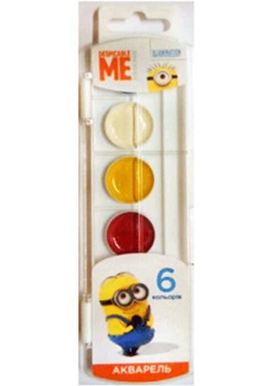 Фарба акв. 12 кол. медів. ТМ "Despicable Me © Universal Studios" Фарба акв. 12 кол. медів. ТМ "Despicable Me © Universal Studios"