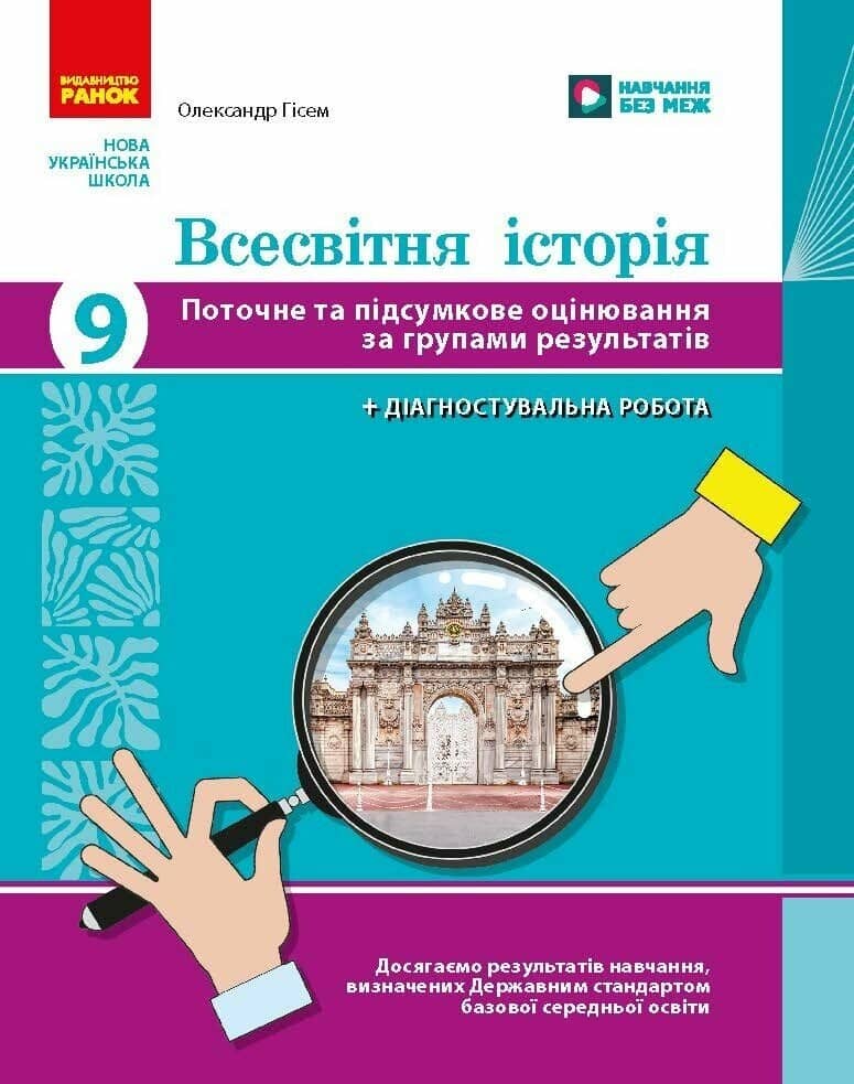 НУШ Всесвітня історія. 9 клас. Поточне та підсумкове оцінювання за групами результатів + діагностувальна робота НУШ Всесвітня історія. 9 клас. Поточне та підсумкове оцінювання за групами результатів + діагностувальна робота