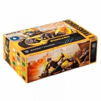 Гуашь Kite Transformers, 6 цветов (TF19-062), 4251458738649