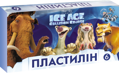Пластилін Серія Ice Age 6 кольорів