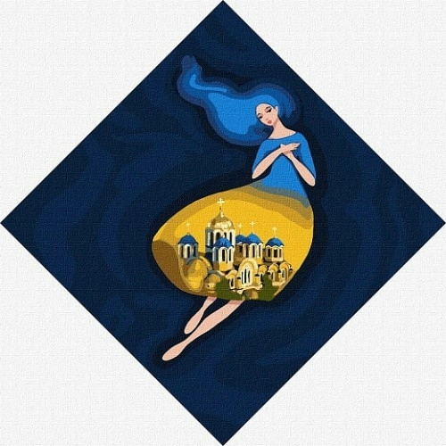 Набір для розпису по номерах. "Берегиня Володимирська" 30х30см