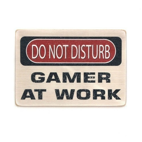 Постер 'Do not disturb. Gamer at work'