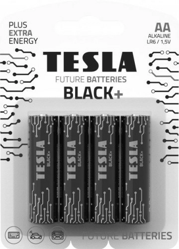 Батарейки Tesla AA BLACK+ (LR06 /BLISTER FOIL) 4 шт