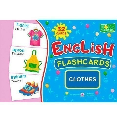 НУШ Набір карток English flashcards Clothes