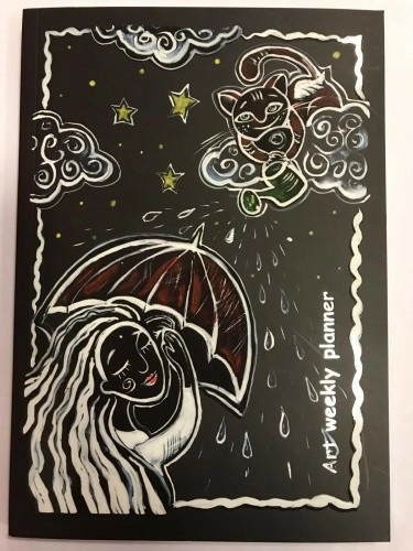 Еженедельник 128 л. А5 "Night rain"