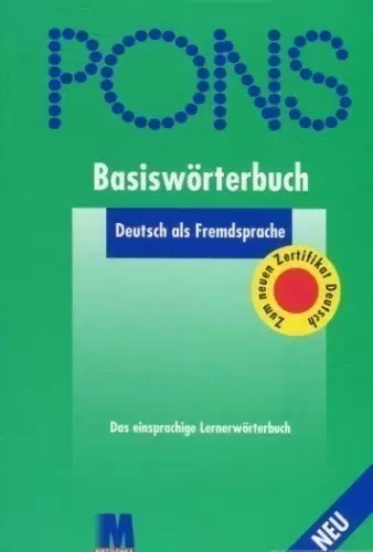 PONS Basiswоrterbuch. Deutsch als Fremdsprache - словарь базовой немецкой грамматики