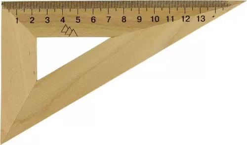 Трикутник дерев'яний 16см 30х60