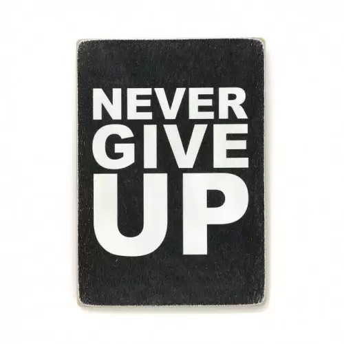 Постер 'Never give up'