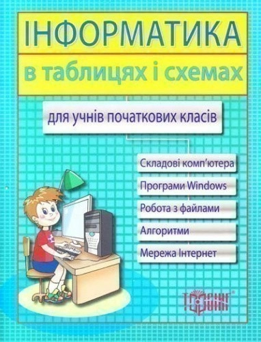 Таблиці та схеми д/почат. шк. Інформатика для учнів поч. кл. (у)