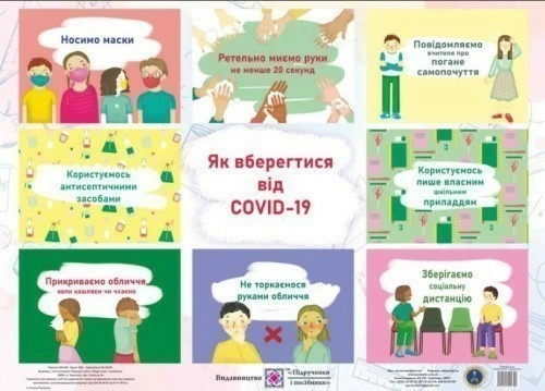 Плакат "Як вберегтися від Covid 19" 