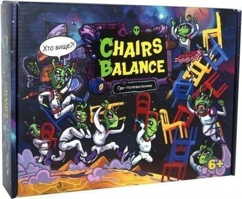 Настільна гра 30408 (укр) "Chairs Balance", в кор-ці 24,7-18,2-5,5 см